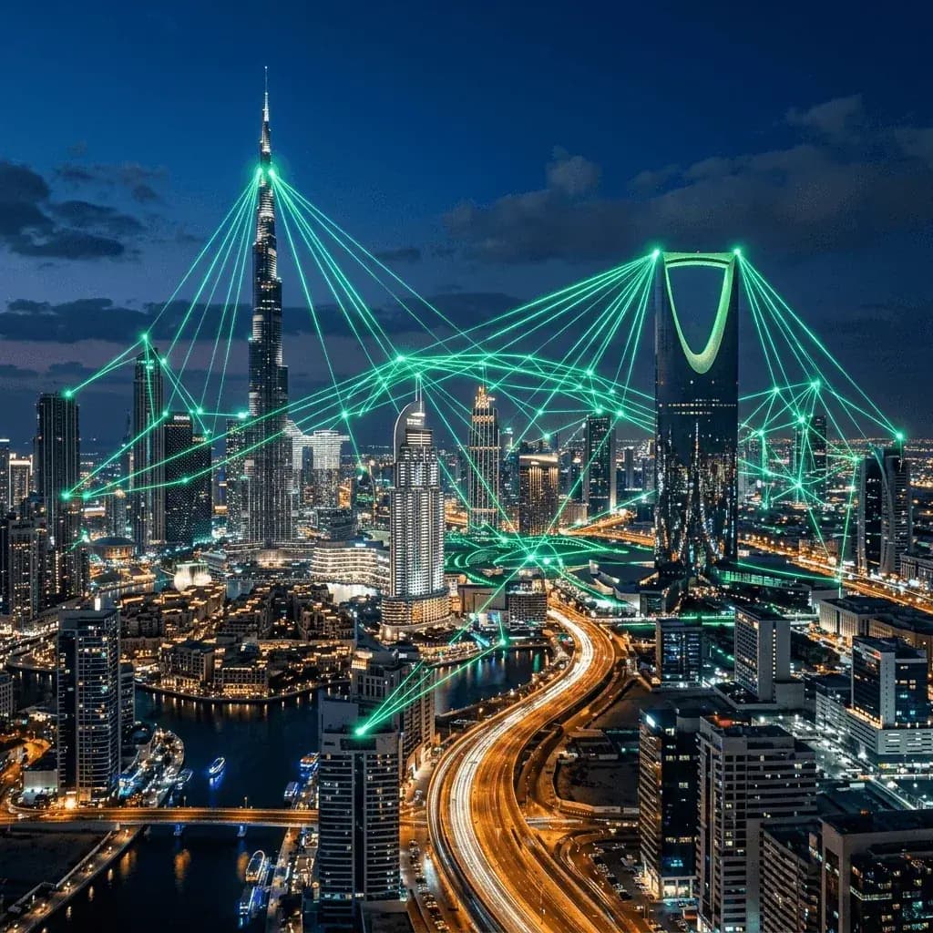 GCC Market Delivery - Dubai and Riyadh Skyline