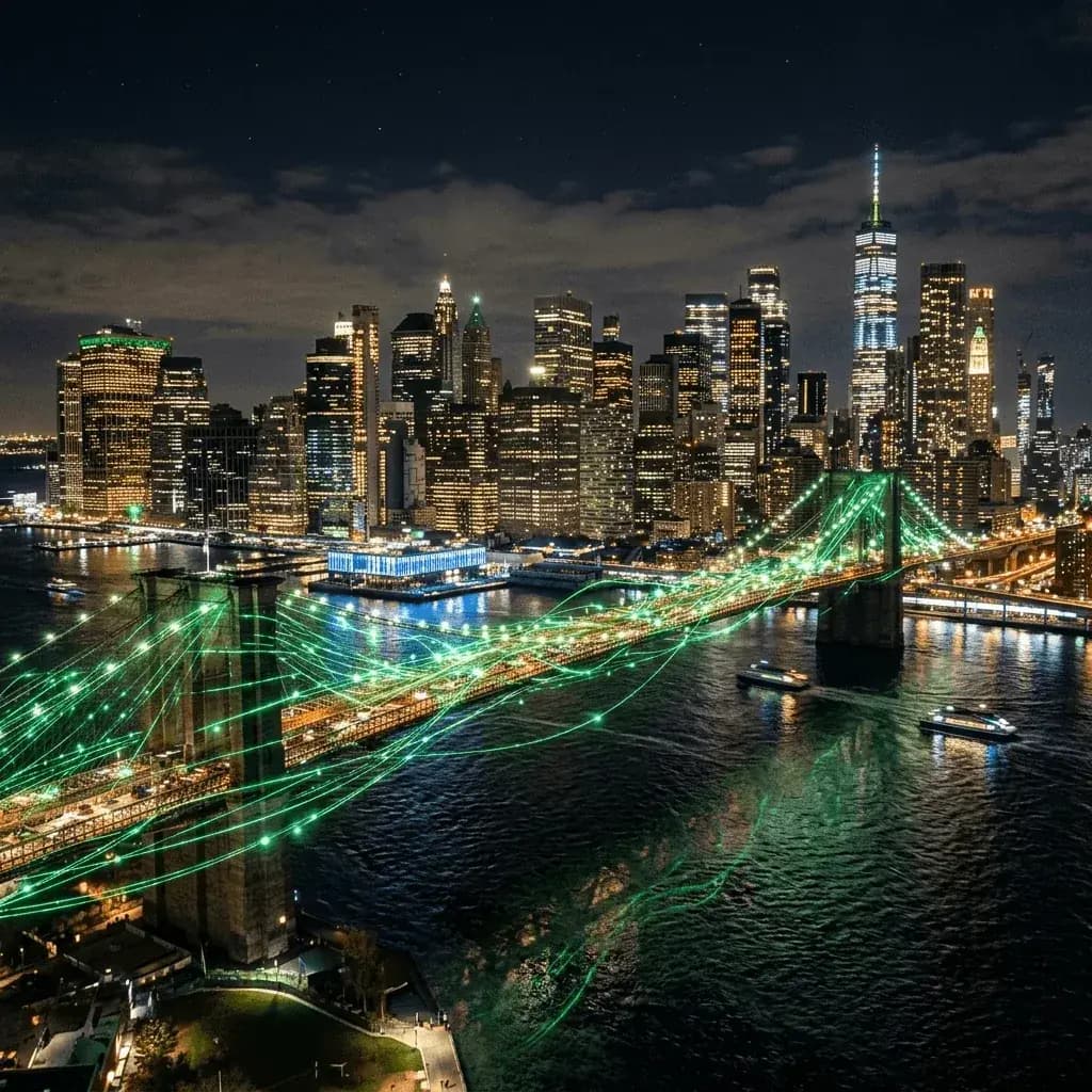 North America Bridge - New York City Skyline