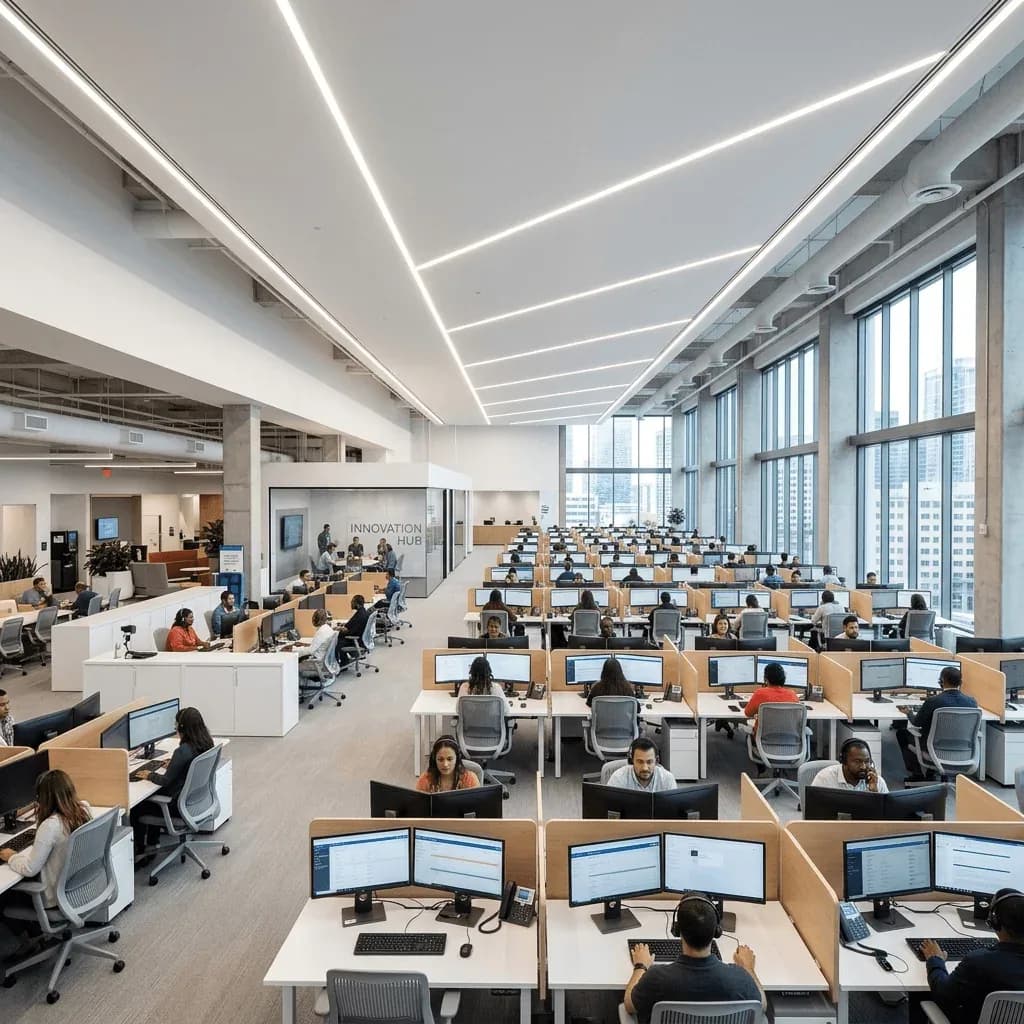 Modern Contact Center Floor
